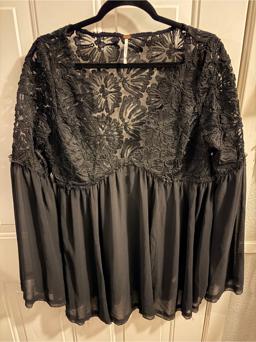 Free People Magdalene Black Tunic- Size Small